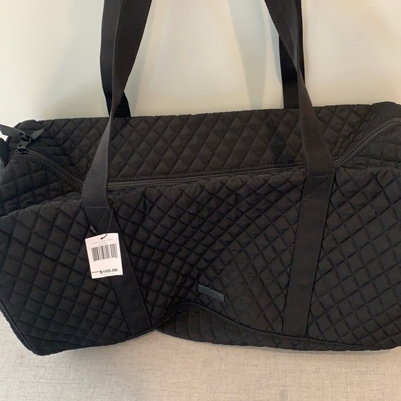 NWT Vera Bradley large traveler duffel bag classic black - Picture 2 of 9